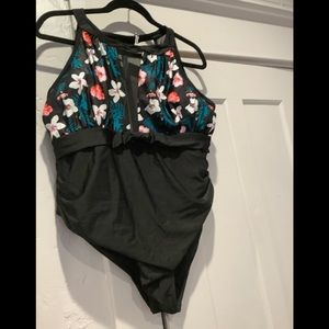 Shein floral one piece swimsuit